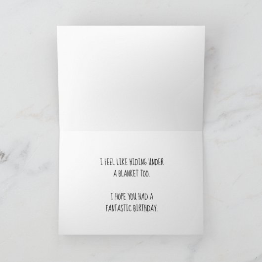 Belated Sorry Siamese子猫交換可能写真 カード (内部)