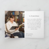 Belated Tutor Birthday – Pink Roses & Study Theme カード (内部)