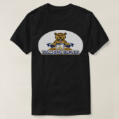 Belching Beaver Breweryロゴ8シール Tシャツ (デザイン正面)