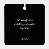 Belem Towerの写真：ポルトガルのリスボンで メタルオーナメント (裏面)