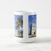 Belem Tower photo, Lisbon，ポルトガル コーヒーマグカップ (中央)