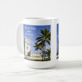 Belem Tower photo, Lisbon，ポルトガル コーヒーマグカップ (正面左)