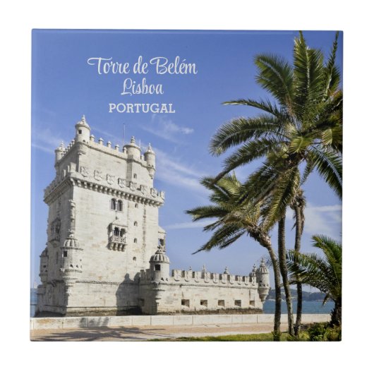 Belem Tower photo, Lisbon，ポルトガル タイル (正面)