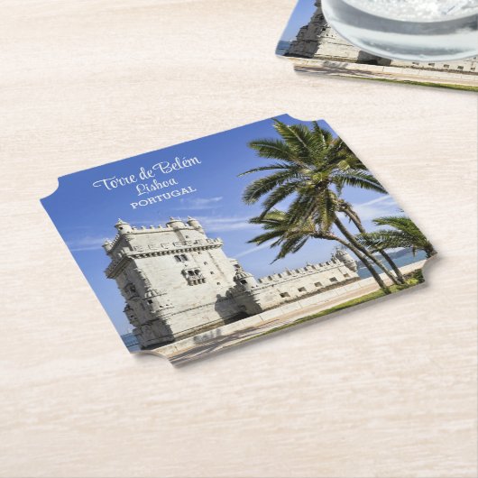Belem Tower photo, Lisbon，ポルトガル ペーパーコースター (アングル)