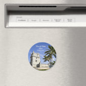 Belem Tower photo, Lisbon，ポルトガル マグネット (インサイチュ (食洗機))