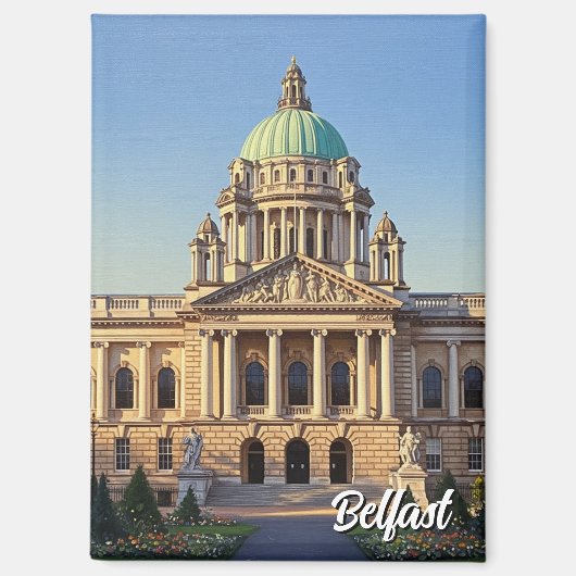 Belfast City Hall Northern Ireland Travel マグネット (正面)