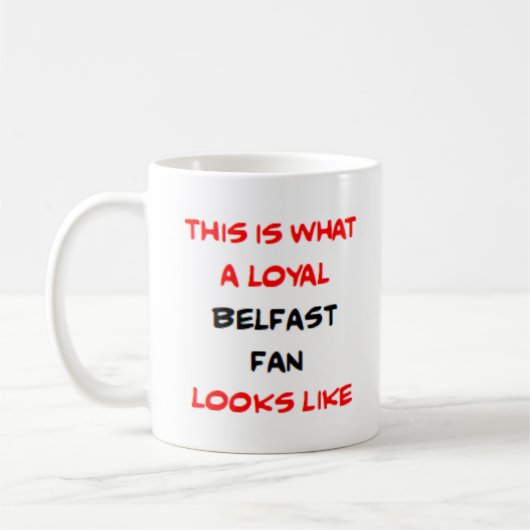 belfast fan, loyal コーヒーマグカップ (左)