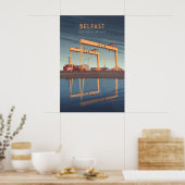 Belfast Northern Ireland Travel Poster ポスター (キッチン)