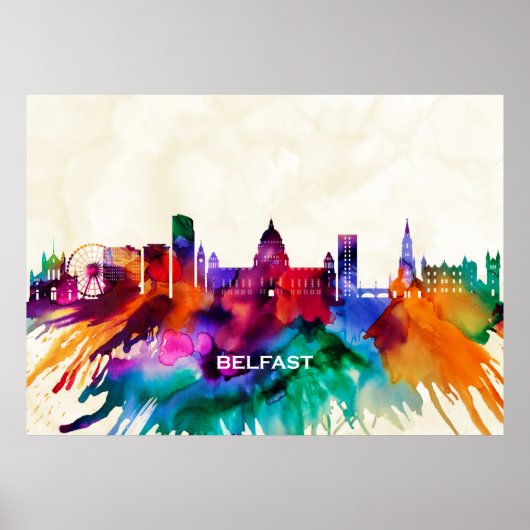 Belfast Skyline ポスター (正面)