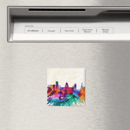 Belfast Skyline マグネット (インサイチュ (食洗機))