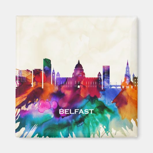 Belfast Skyline マグネット (正面)
