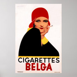 BELGAタバコBelgium葉巻ヴィンテージアールデコ ポスター