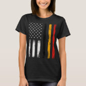 Belgian American Flag T Shirt Pride Belgium USA Tシャツ (正面)