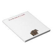 Belgian Draft Horse Team Notepad ノートパッド (アングル)