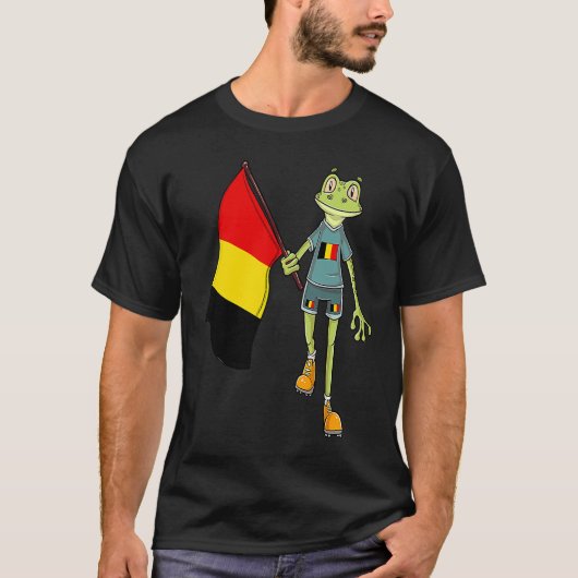 Belgian Fan Frog Tシャツ (正面)