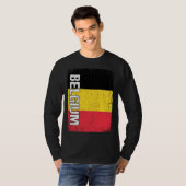 Belgian Flag Belgium  1 Tシャツ (正面フル)