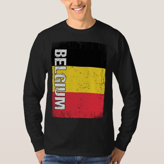 Belgian Flag Belgium  1 Tシャツ (正面)