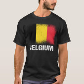 Belgian Flag Belgium Tシャツ (正面)