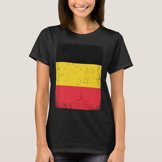 Belgian Flag Belgium Tシャツ (正面)