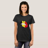 Belgian Flag Lips Belgian Pride Belgie Belgian Roo Tシャツ (正面フル)