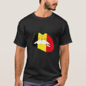 Belgian Flag Lips Belgian Pride Belgie Belgian Roo Tシャツ (正面)