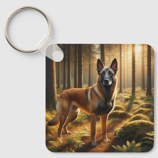 Belgian Malinois キーホルダー (正面)