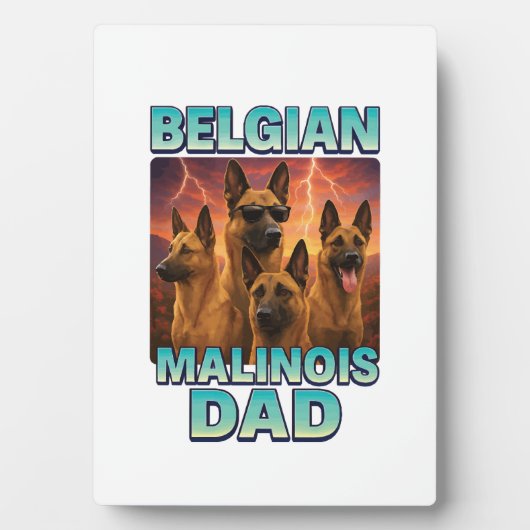 Belgian Malinois フォトプラーク (正面)
