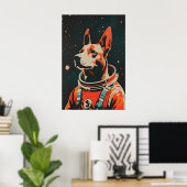 Belgian Malinois Astronaut Poster, Belgian ポスター (ホームオフィス)