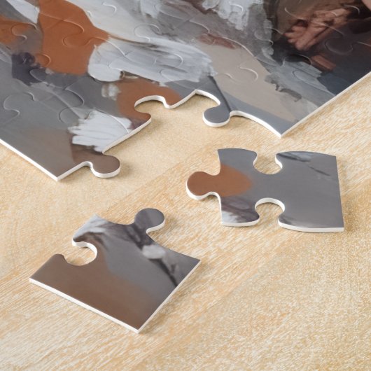 Belgian Malinois Chimney Retrieval Mission Hat ジグソーパズル (側面)