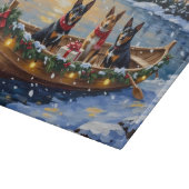 Belgian Malinois Christmas Boat Holiday カッティングボード (角)