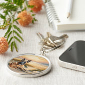 Belgian Malinois Dog Coastal Beach Cove キーホルダー (側面)