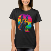 Belgian Malinois Dog Forest Tシャツ (正面)