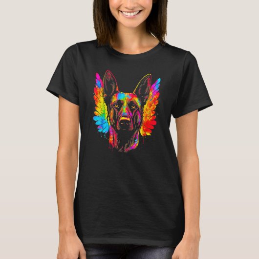Belgian Malinois Dog Heaven Tシャツ (正面)