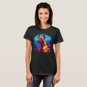 Belgian Malinois Dog Pop Art Tシャツ (正面フル)