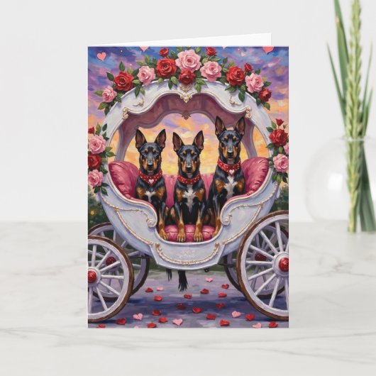 Belgian Malinois Dog Valentine's Day カード (正面)