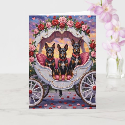 Belgian Malinois Dog Valentine's Day カード (蘭)