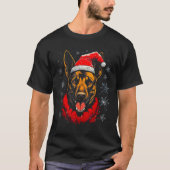 Belgian Malinois Dog Xmas Tシャツ (正面)