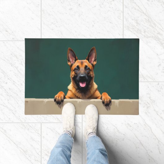 Belgian Malinois Doormat Art ドアマット (室内)