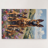 Belgian Malinois Heather Field Art ジグソーパズル (横)
