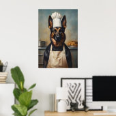 Belgian Malinois In Chefs Hat Poster, Pet Poster ポスター (ホームオフィス)