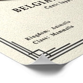 Belgian Malinois Zoology Series ポスター (角)