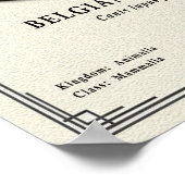 Belgian Malinois Zoology Series ポスター (角)