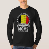 Belgian Mom Belgium Mothers Day Mama Belgian Ameri Tシャツ (正面)