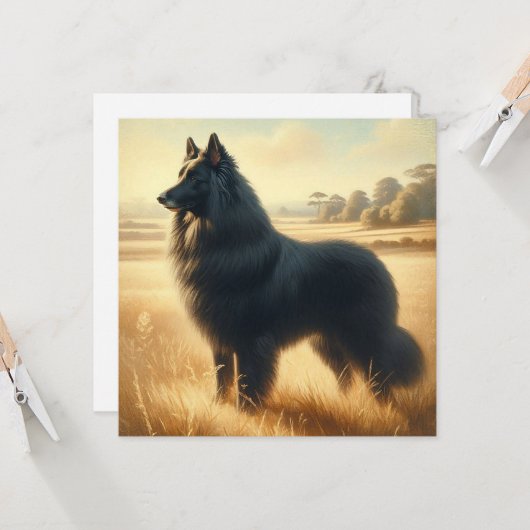 Belgian Sheepdog カード (正面/裏面インサイチュ)