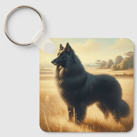 Belgian Sheepdog キーホルダー (正面)