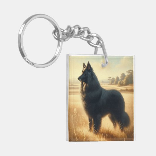 Belgian Sheepdog キーホルダー (正面左)