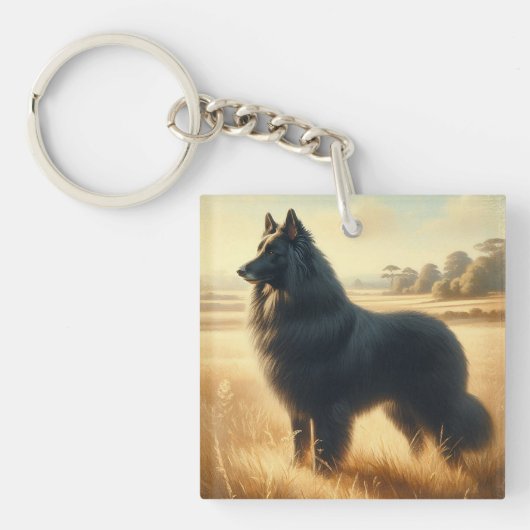 Belgian Sheepdog キーホルダー (正面)