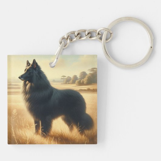 Belgian Sheepdog キーホルダー (裏面)