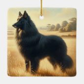 Belgian Sheepdog セラミックオーナメント (裏面)