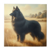 Belgian Sheepdog タイル (正面)